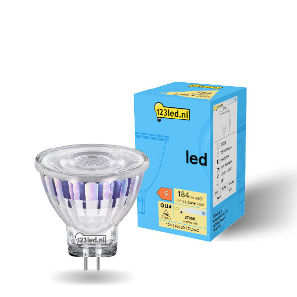 123 led GU4 LED μη ρυθμιζόμενος προβολέας 2.3W (20W) LDR01962 - 1