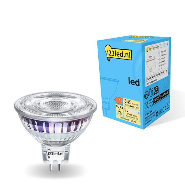123 led GU5.3 LED με δυνατότητα ρύθμισης φωτεινότητας 4.4W (50W) LDR01752 - 1