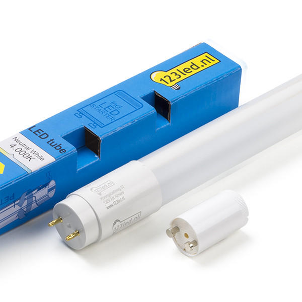 LED Tube Lamp 123led T8 G13 150cm 20W 4000K 3000lm Neutral White + Starter LDR08612 - 1