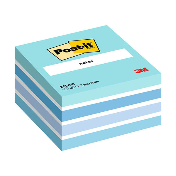 Αυτοκόλλητα Χαρτάκια 3M Post-it 450 Φύλλα 76 x 76 mm Pastel Μπλε 201322 - 1