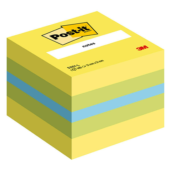 Αυτοκόλλητα Χαρτάκια 3M Post-it Mini Cube 51 x 51 mm Διάφορα Χρώματα 201316 - 1