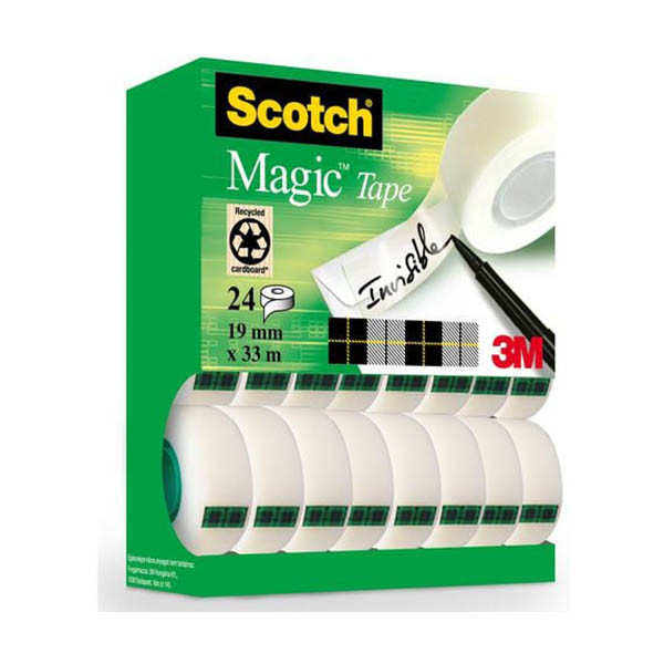 Κόλλητική Ταινία 3M Scotch Magic 19 mm x 33 m 24Τεμ 201100 - 1