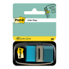 Σελιδοδείκτες 3M Post-it 25,4 x 43,2 mm Τιρκουάζ (50 καρτέλες) 201489 - 1