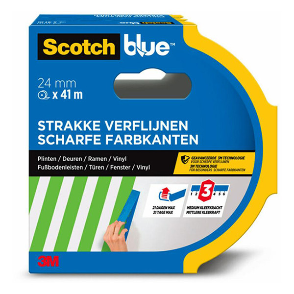 Ταινία Μασκαρίσματος ScotchBlue για Ευθείες Γραμμές 24 mm x 41 m 280051 - 9