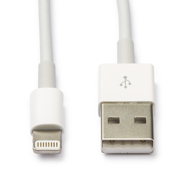 Καλώδιο φόρτισης Apple iPhone Lightning λευκό (2 μέτρα) K070501003 - 1