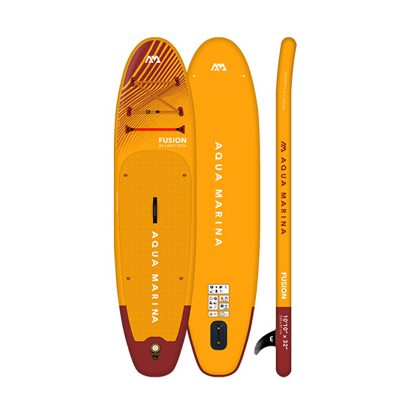 Φουσκωτή Σανίδα iSUP Aqua Marina Fusion Combo με Αποσπώμενο Ηλεκτρικό Πτερύγιο BlueDrive S 330x81x15cm Πορτοκαλί BT-23FUPFS 404519 - 2