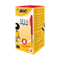 Στυλό BIC M10 Clic μεσαίου μεγέθους κόκκινο (50 τεμάχια) 224604