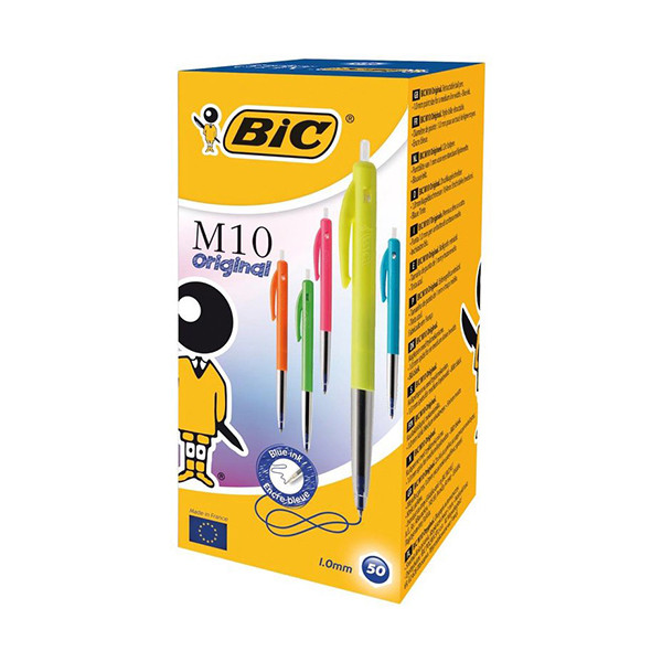 Στυλό BIC M10 Clic μεσαίου μεγέθους, ποικιλία (50 τεμάχια) 224661 - 1