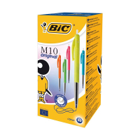 Στυλό BIC M10 Clic μεσαίου μεγέθους, ποικιλία (50 τεμάχια) 224661