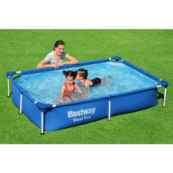 Πισίνα Bestway Steel Pro Πλαστική με Μεταλλικό Σκελετό 221 x 150 x 43 cm Μπλε K170115405 - 3