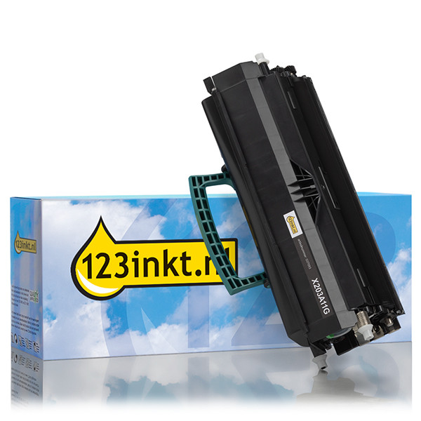 Black Toner Lexmark X203A11G (123ink) X203A11GC 037093 - 1