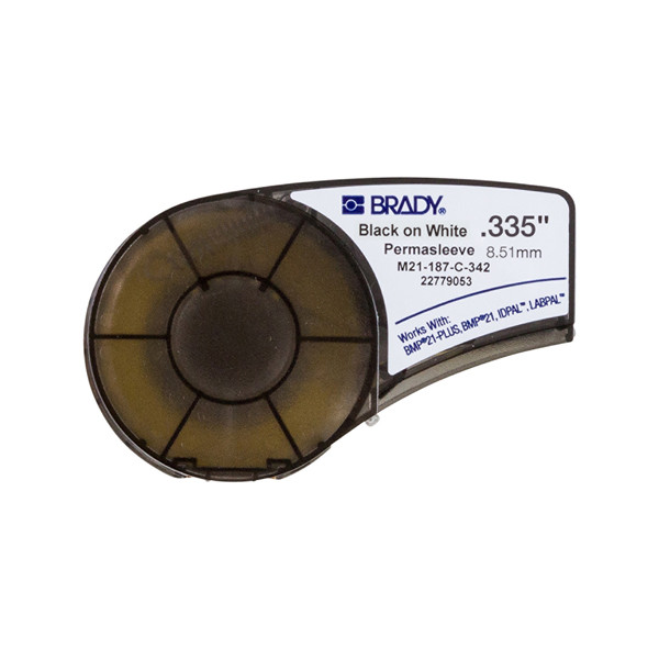 Ταινία Brady M21-187-C-342 Heat-Shrink Black on White 8,51 mm x 2,10 m 147150 - 1