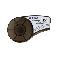 Brady M21-500-595-BL λευκό σε μπλε ταινία βινυλίου, 12,7 mm x 6,40 m (αυθεντικό Brady) M21-500-595-BL 147224