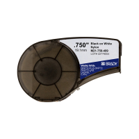 Brady M21-750-499 μαύρο σε λευκή νάιλον ταινία, 19,1 mm x 4,88 m (πρωτότυπο Brady) M21-750-499 147258