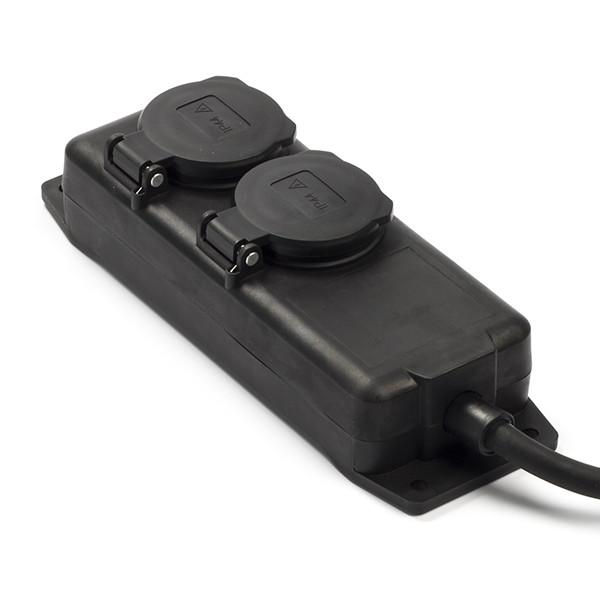 Εξωτερική Πρίζα Brennenstuhl 2 Θέσεων 2m Black K060401121 - 1