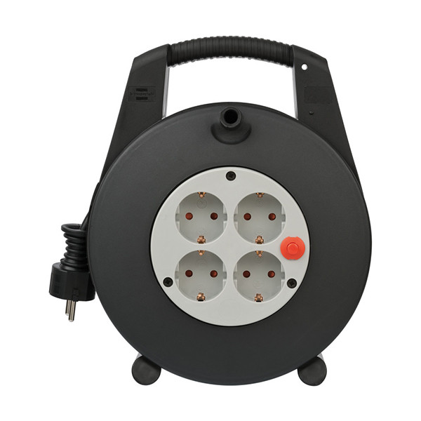 Καρούλι Μπαλαντέζα Brennenstuhl Vario Line 4 Θέσεων με Καλώδιο 15m Black/Gray 399526 - 1