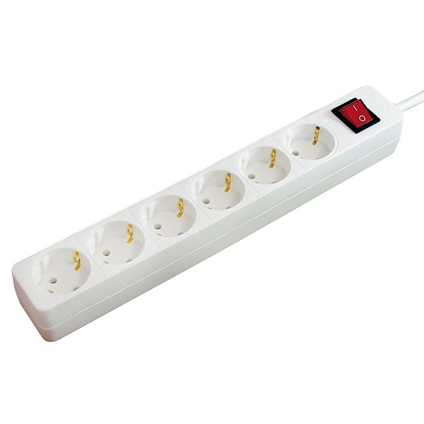 Πολύπριζο Brennenstuhl 6 Θέσεων με Διακόπτη 1,4m White 400254 - 1
