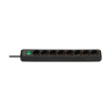 Πολύπριζο Brennenstuhl Eco-Line 8 Θέσεων με Διακόπτη 3m Black