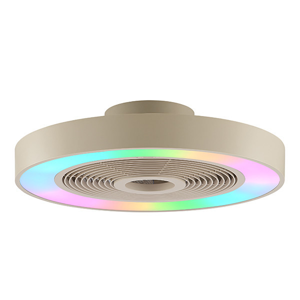 Ανεμιστήρας οροφής με λάμπα LED | Κατάνια | Ø 48,6 cm | RGBIC + 2700-6500K | Χρώμα άμμου | 40W | Λαμπερό LBR00009 - 1
