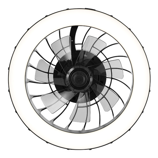 Ανεμιστήρας οροφής με λάμπα LED | Fanora | Ø 46 cm | RGBIC + 2700-6500K | Μαύρο | 30W | Λαμπερό LBR00008 - 3