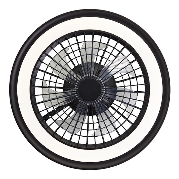 Ανεμιστήρας οροφής με λάμπα LED | Palmero | Ø 46,6 cm | RGBIC + 2700-6500K | Μαύρο | 40W | Λαμπερό LBR00013 - 2