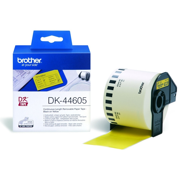 Brother Ετικέτες Brother DK-44605 30,48m x 62mm Black on Yellow DK44605 080738 - 1
