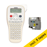 Ετικετογράφος Brother PT-H101C + 5 μαύρες σε διαφανείς ταινίες 350114 Ετικετογράφος Brother PT-H101C + 5 μαύρες σε διαφανείς ταινίες 350114