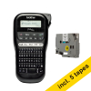 Ετικετογράφος Brother PT-H110 (QWERTY) + 5 ασπρόμαυρες κασέτες 833462 - 1