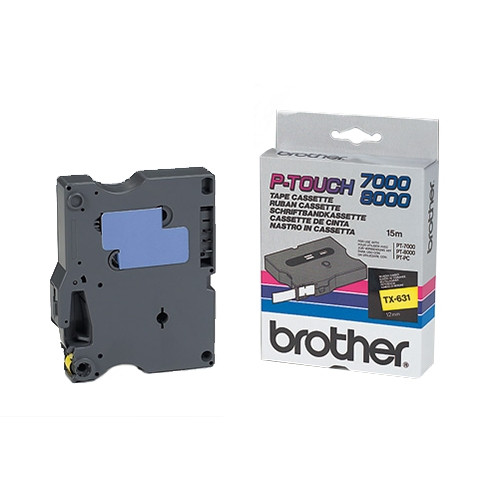 Brother Ταινία Brother TX-631 15m x 12mm Black on Yellow TX631 080274 - 1