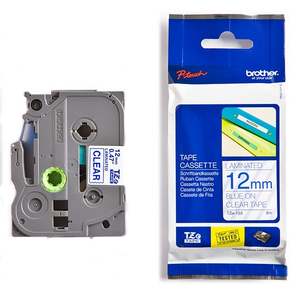 Brother Ταινία Brother TZe-133 8m x 12mm Blue on Clear TZe133 080618 - 1