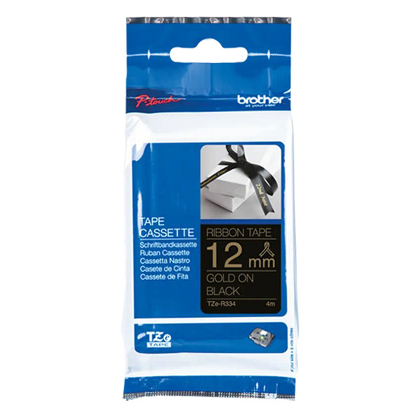 Brother Ταινία Brother TZe-R334 4m x 12mm Gold on Black TZe-R334 350530 - 1