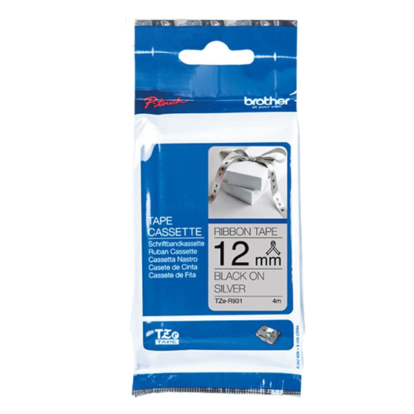 Brother Ταινία Brother TZe-R931 4m x 12mm Black on Silver TZe-R931 350534 - 1