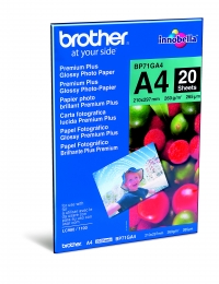 Brother Φωτογραφικό χαρτί Brother BP71GA4 Premium Plus 260g Glossy A4 (20 φύλλα) BP71GA4 063512