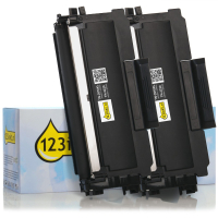 Brother TN-2220 μαύρο toner υψηλής χωρητικότητας 2-pack (123ink) 160719