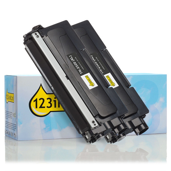 Brother TN-2320 2-συσκευασία μαύρου toner εξαιρετικά υψηλής χωρητικότητας (123ink)  160728 - 1