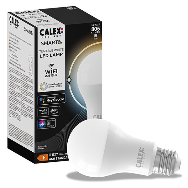 Smart Λάμπα Calex E27 Pear A60 WiFi (Tuya) LCA00447 - 1