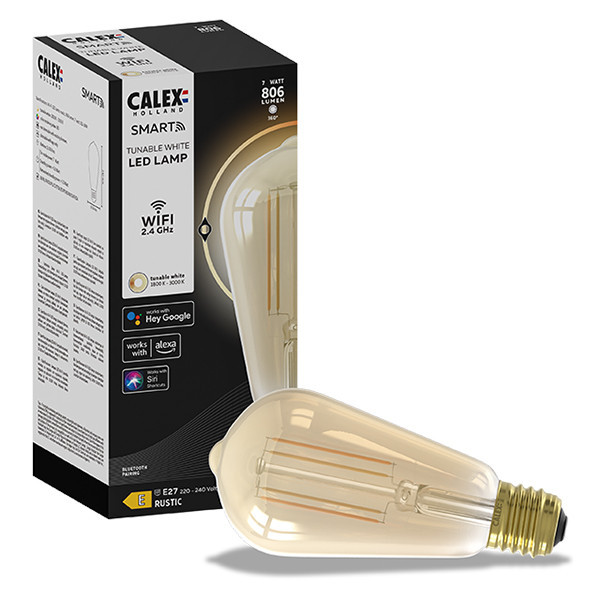 Smart λάμπα Calex E27 Edison ST64 Gold WiFi (Tuya) LCA00420 - 1
