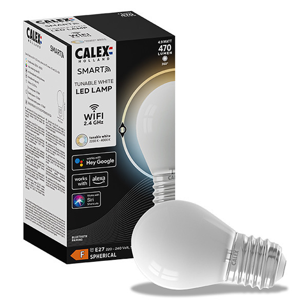 Smart λάμπα Calex E27 P45 λευκή WiFi (Tuya) LCA00425 - 1