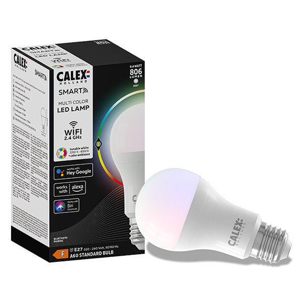 Smart λάμπα Calex E27 pear A60 RGB WiFi (Tuya) LCA00422 - 1