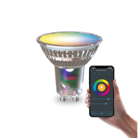Smart λάμπα Calex GU10 PAR16 διαφανής RGB WiFi (Tuya) LCA01198