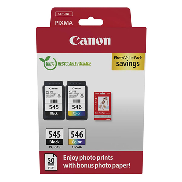 Πακέτο φωτογραφιών Canon PG-545/CL-546 (πρωτότυπο) 132262 Πακέτο φωτογραφιών Canon PG-545/CL-546 (πρωτότυπο) 132262 - 1