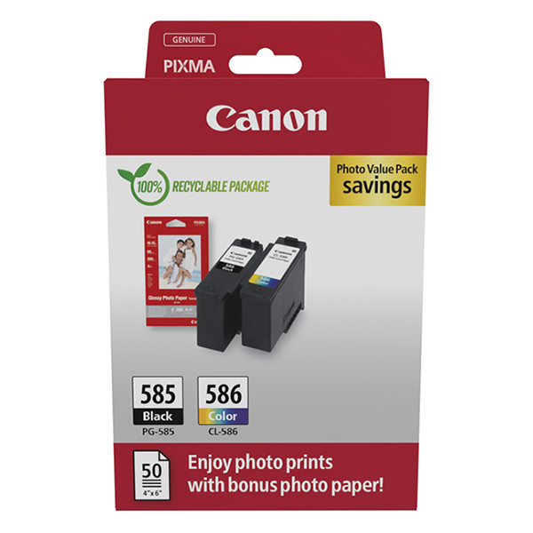 Πακέτο φωτογραφιών Canon PG-585 / CL-586 017676 - 1