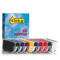 Συμβατά Μελάνια Canon: PFI-5100 MBK/PBK/C/M/Y/PC/PM/R/GY/CO 2 Black + 9 Colours 11-pack 130762