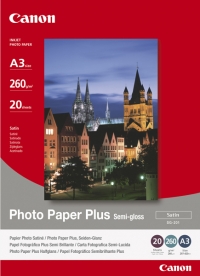 Canon Φωτογραφικό Χαρτί Canon SG-201 Plus Semi-Gloss A3, 260g/m² (20 Φύλλα) 1686B026 150364
