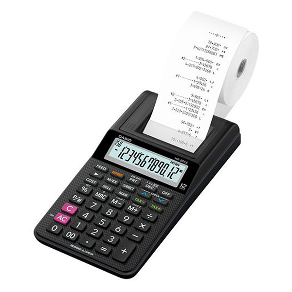 Αριθμομηχανή Casio HR-8RCE με μαύρη εκτύπωση 056435 - 1