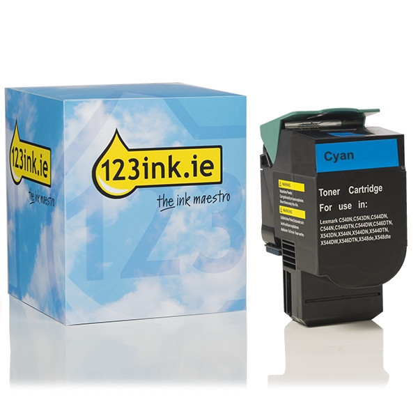 Cyan Toner Lexmark C540A1CG (123ink) 037027 - 1