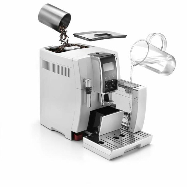 Αυτόματη Μηχανή Espresso De'Longhi Dinamica Πίεσης 15bar με Μύλο Άλεσης Λευκή 570363 - 4