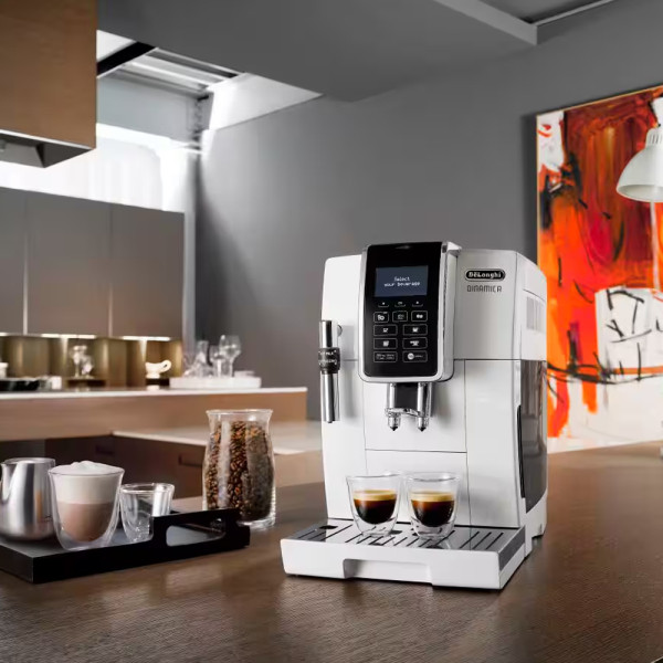 Αυτόματη Μηχανή Espresso De'Longhi Dinamica Πίεσης 15bar με Μύλο Άλεσης Λευκή 570363 - 10