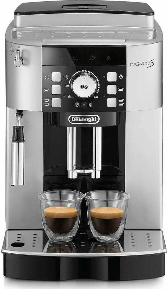 Αυτόματη Μηχανή Espresso De'Longhi Magnifica S 1450W Πίεσης 15bar με Μύλο Άλεσης Ασημί 570359 - 1