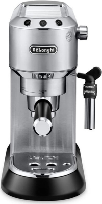 Αυτόματη Μηχανή Espresso Delonghi Dedica Pump Metal 1300W Πίεσης 15bar Ασημί 570351